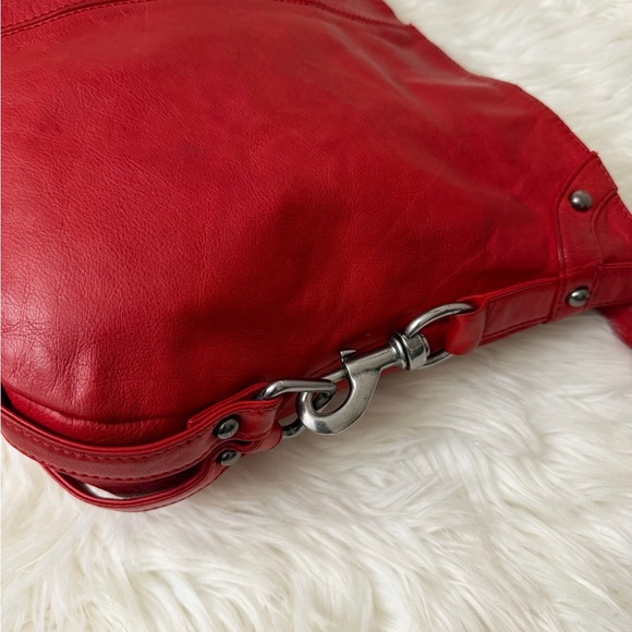 Rebecca Minkoff RED Leather RARE MINI Nikki Hobo Shoulder Bag - Picture 7 of 13